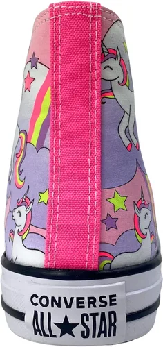Vista 4 de Converse Chuck Taylor All Star High Top Tenis Neon Unicorn
