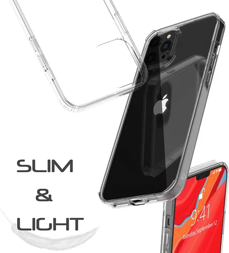Vista 5 de Funda de vidrio líquido diseñada para iPhone 13 Pro, protección contra caídas, delgada, híbrida, resistente a los arañazos para Apple iPhone 13 Pro