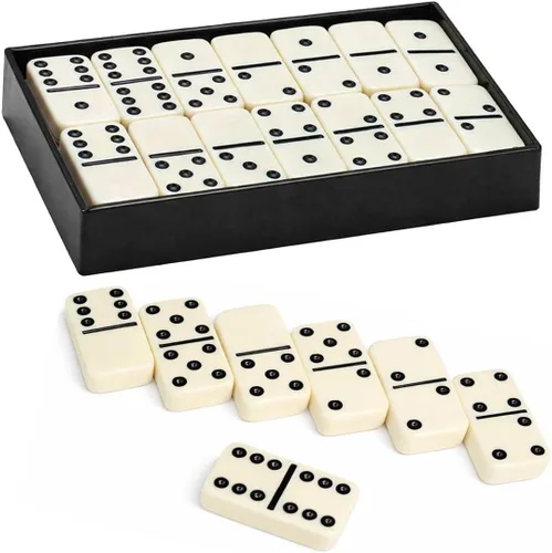 Vista 5 de OMURA Juegos Dominó Doble 6 Jumbo (Color Dot)