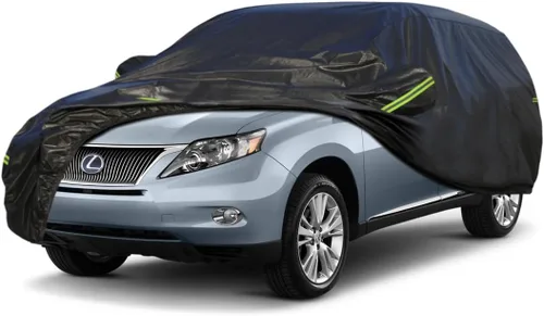 Vista 54 de KouKou Funda impermeable para automóvil SUV adecuada para BMW X1 de 2009 a 2025, 7 capas a prueba de viento para todo tipo de clima, cubierta