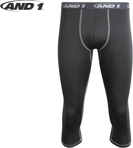 Vista 5 de AND1 Pantalones de compresión para hombre, capa base atlética para gimnasio