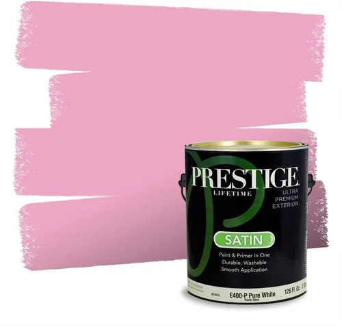 Vista 227 de Prestige Paints Pintura exterior e imprimación en uno, 1 galón, plano, coincidencia comparable de Valspar* Amber Rose*