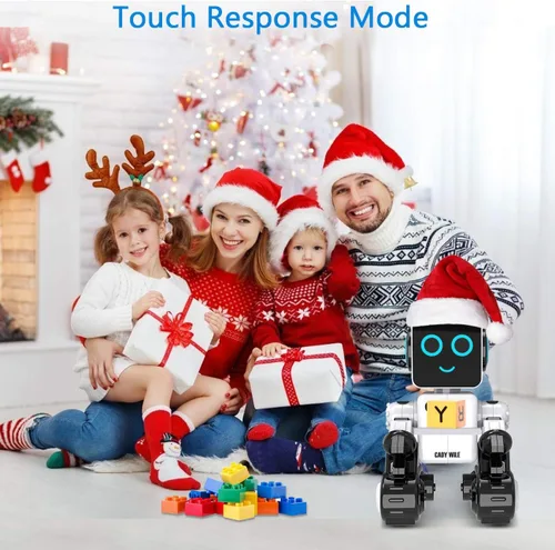 Vista 6 de okk Robot de juguete para niños, robots RC inteligentes para niños con control táctil y de sonido, robótica inteligente programable, juguete robot