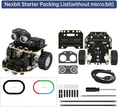 Vista 8 de LewanSoul Microbit - Kit de robot inteligente, programable STEM Coding Car para principiantes y adolescentes mayores de 12 años, juego de ingeniería