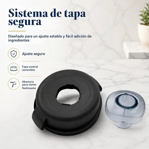 Vista 3 de Jarra de licuadora de bajo perfil de 32 onzas compatible con Vitamix 5200/7500/5000/6300/750/E310/VM0102/VM0103/VM0197 - Vaso de recipiente sin BPA