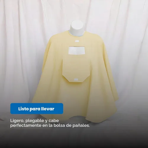 Vista 9 de Funda de lactancia de muselina para lactancia materna del bebé, ventana Peekaboo -100% algodón transpirable, chal de lactancia de privacidad