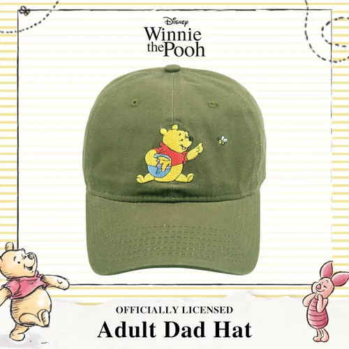 Vista 2 de Disney Winnie The Pooh Dad Hat, Adjustable Cotton Baseball Cap with Curved Brim