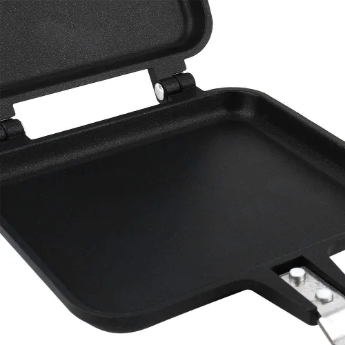 Vista 9 de Sartén, waflera antiadherente de doble cara hecha de material de aluminio para pasteles, tostadas y sándwiches