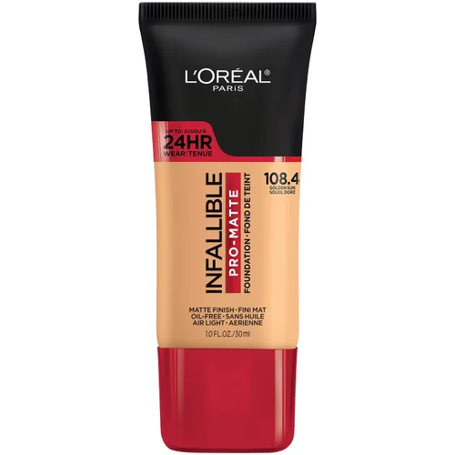 Vista 32 de L'Oreal Paris Cosmetics Makeup Infallible Pro-Matte - Base líquida de larga duración, True Porcelain, 1 onza líquida.