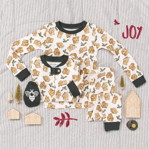 Vista 5 de Burts Bees - Conjunto de pijama para bebé camiseta y pantalón de 2 piezas 100 algodón orgánico