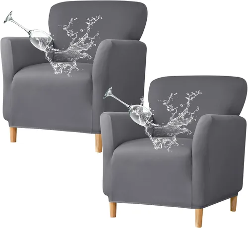 Vista 30 de HAOYONG - Funda elástica de terciopelo para silla de banquete, fundas para sillas de 1 pieza, fundas para sillones de sofá, funda suave para sillón