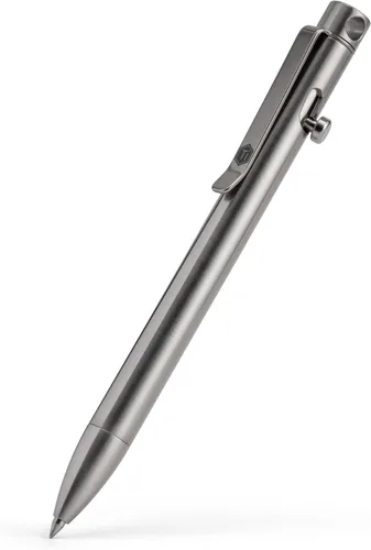 Vista 15 de KeyUnity KP01BK Bolt Action EDC Pen con clip, bolígrafo de bolsillo de titanio para transporte diario (negro)