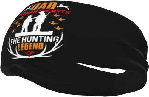 Vista 3 de Dad The Man The Myth The Hunting Levend Headband for Men Women Sports Sweatband for Fitness Exercise Moisture Wicking Running Yoga Hairbands