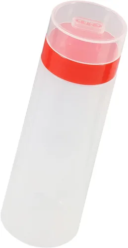 Vista 4 de FILFEEL Botella exprimible, 4 agujeros tipo exprimible salsa botella resina para salsa de tomate mermelada mayonesa aceite de oliva amarillo/rojo