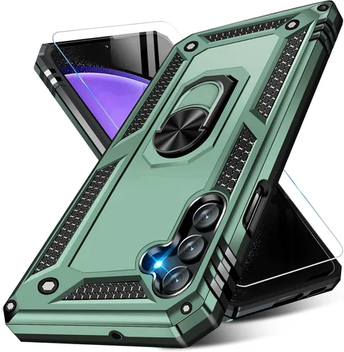 Vista 28 de Funda para Samsung Galaxy S21 5G resistente con protector de pantalla integrado, armadura dura, funda anticaída militar para Samsung S21 5G 6.2 2021