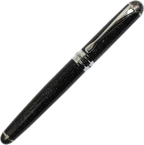 Vista 3 de Gullor Pluma estilográfica avanzada Jinhao X750 de medio calibre con patrón de cielo nocturno negro