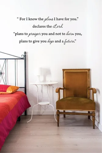 Vista 3 de Decalgeek vinilo de pared con frases inspiradoras (22,5 x 20,3 cm) color negro