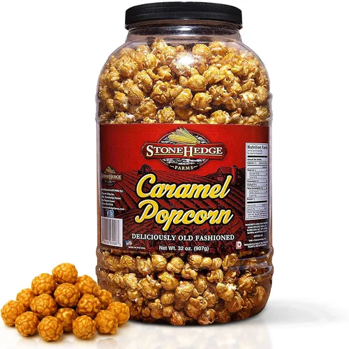 Vista 9 de Palomitas con sabor a mantequilla y toffee de Stonehedge Farms Tubo grande de 32 oz Perfecto para fiestas y Navidad Snacks dulces en granel