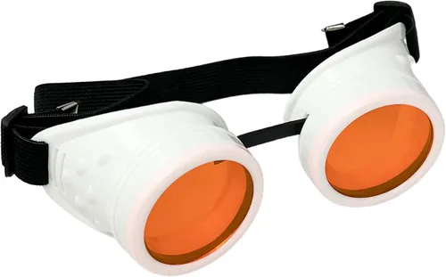 Vista 8 de UMBRELLALABORATORY Gafas Hyper Vision blancas Steampunk Rave Meme Glasses - Regalo divertido nerd para hombres y mujeres Rosa Neón