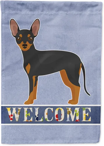 Vista 134 de Caroline's Treasures CK3645GF Bandera de bienvenida de bulldog inglés para jardín, bandera decorativa para patio exterior, obras de arte de patio