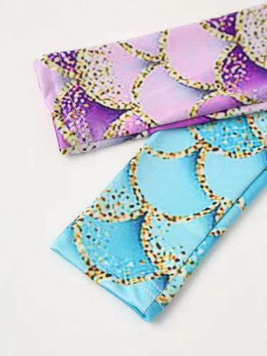 Vista 6 de YONGHS Enterizo con estampado de escamas de peces 3D para mujer, overol elástico de cobertura completa, disfraz de cosplay de Halloween