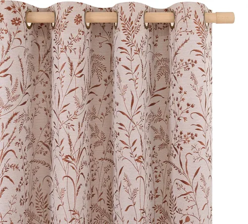 Vista 18 de BGment Cortinas de lino beige para dormitorio de 63 pulgadas de largo, cortinas de ventana con ojales y ojales para ventana de sala de estar, 2