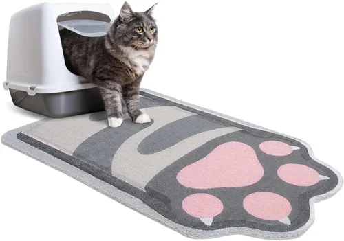 Vista 10 de Unicorn Catcher Alfombrilla de arena para gatos, alfombrilla grande antideslizante para arena para gatos, tapete suave para arena para gatos, tapete