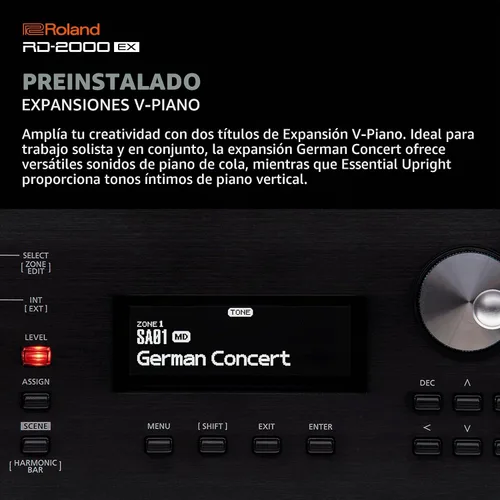 Vista 4 de Roland Piano digital para escenario Premium RD-2000 EX