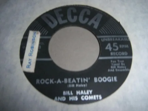 Vista 2 de BILL HALEY AND HIS COMETS Burn That Candle Rock-A-Beatin Boogie 45 rpm