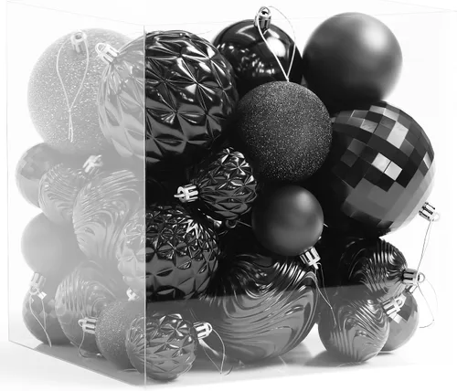 Vista 11 de Christmas Tree Ornaments - 36 PCS Shatterproof Christmas Ball Ornaments Set for Holiday, Wreath & Party Decorations (Multi-Size, Red, Gold)