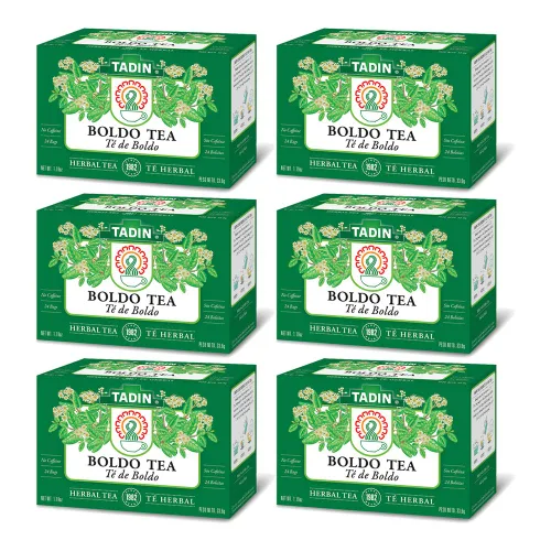 Vista 8 de Tadin Té de hierbas Boldo. Sin cafeína. 24 bolsas de té. 1.18 oz. Paquete de 3