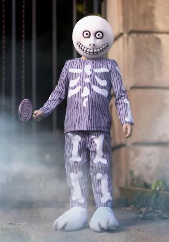 Vista 3 de ¡Únete a la banda de secuaces de Oogie Boogie! Disfraz de barril para niños pequeños de Nightmare Before Christmas