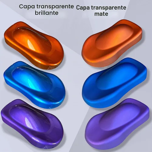 Vista 6 de LiME LiNE 4 onzas de concentrado de caramelo transparente, pintura automotriz a base de solvente (Azul caramelo 4 onzas)
