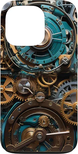 Vista 10 de Mechanical Steampunk Gears Internal Cogwork Mechanism Case for iPhone 17