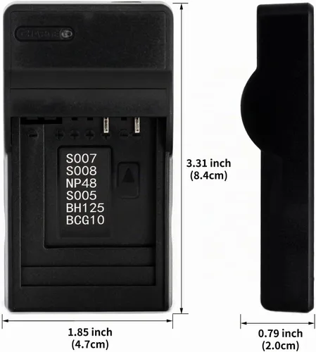 Vista 3 de Norifon CGA-S008A - Cargador USB para Panasonic DMC-FS20, DMC-FS5, HM-TA1