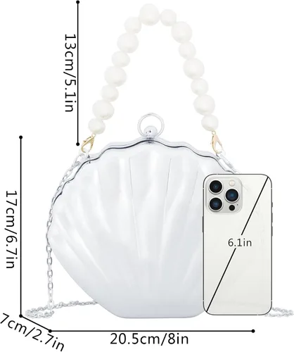 Vista 6 de Mini bolso cruzado con asa superior para mujer