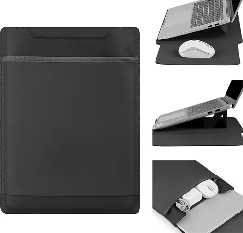 Vista 8 de HoYiXi Funda para laptop de 15 a 15.6 pulgadas, compatible con MacBook Pro de 16/15.4 pulgadas, MacBook Pro 15, Mac Air 15, funda impermeable suave