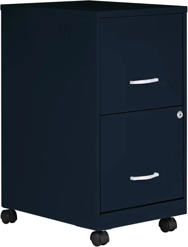 Vista 12 de Lorell Archivador móvil con 2 cajones, 14.2 x 18 x 26.5 pulgadas, negro
