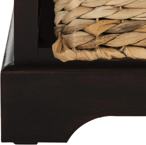 Vista 9 de Safavieh American Homes Collection Herman - Cesta de mimbre para almacenamiento marrón
