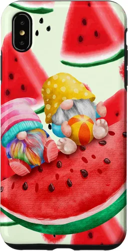 Vista 11 de Summertime with My Gnomies Watermelon Retro Beach Summer Case for iPhone 17