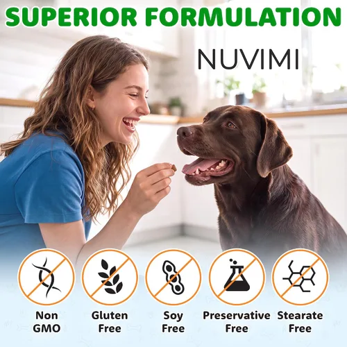 Vista 2 de Probióticos para perros – 120 masticables – Ayuda a apoyar la salud intestinal del perro – Suplemento probiótico masticable con sabor a pollo