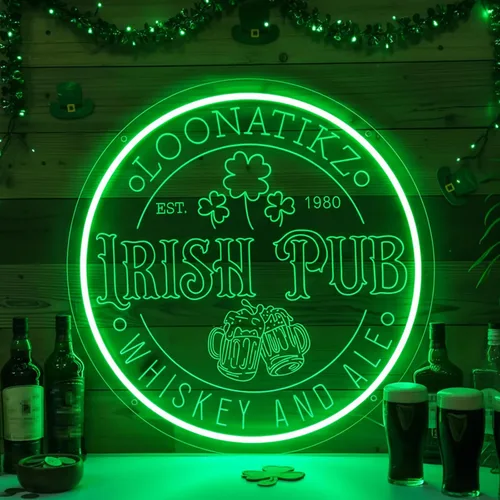 Vista 16 de Letrero de barra de neón personalizado para bar en casa, hecho a mano, regulables, personalizables, barras de neón 3D, letrero de luz de cerveza