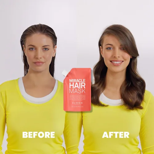 Vista 4 de ELEVEN AUSTRALIA Miracle Hair Mask for Dry Damaged Hair - Tratamiento acondicionador profundo para hombres y mujeres, restaura la humedad y ayuda a