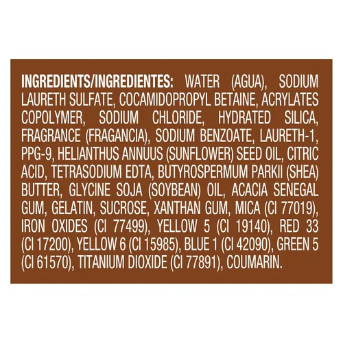 Vista 7 de Caress Gel de baño, manteca de karité y azúcar moreno, gel de baño hidratante para una piel hermosa y radiante, jabón líquido exfoliante corporal