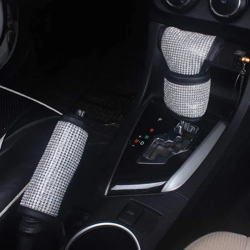 Vista 9 de 2 piezas de almohadillas para cinturón de seguridad con cristal brillante, fundas para cinturón de seguridad de coche con brillo, accesorios
