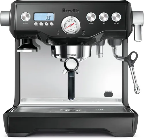 Vista 8 de Breville la Máquina de Café Espresso de Doble Caldera con Sistema de Calentamiento Dual de Leche, Máquina de Cappuccino y Latte para el Hogar Rojo