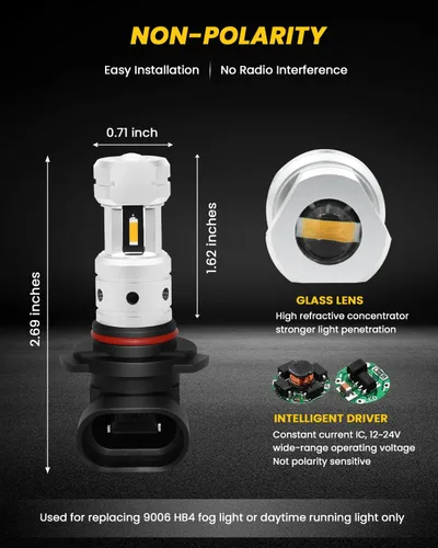 Vista 8 de Faros para auto 9006-1860-4SMD