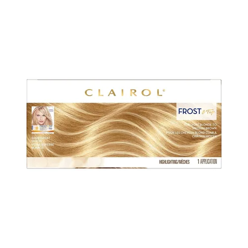 Vista 4 de Clairol Nice'n Easy Frost & Tip - Tinte para el cabello original, color rubio claro a castaño medio, paquete de 1 unidad