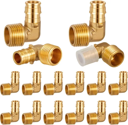 Vista 11 de 1 "X 1" Codo de 90 grados Pex A Accesorios de expansión Accesorios de latón Herramienta de crimpado Pex para conexión de tubería de tubería, ASTM
