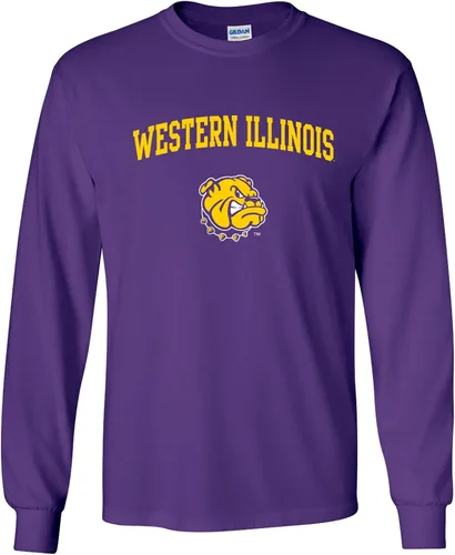 Vista 46 de NCAA oficial de College – University Team Color Arco Logo Manga Larga